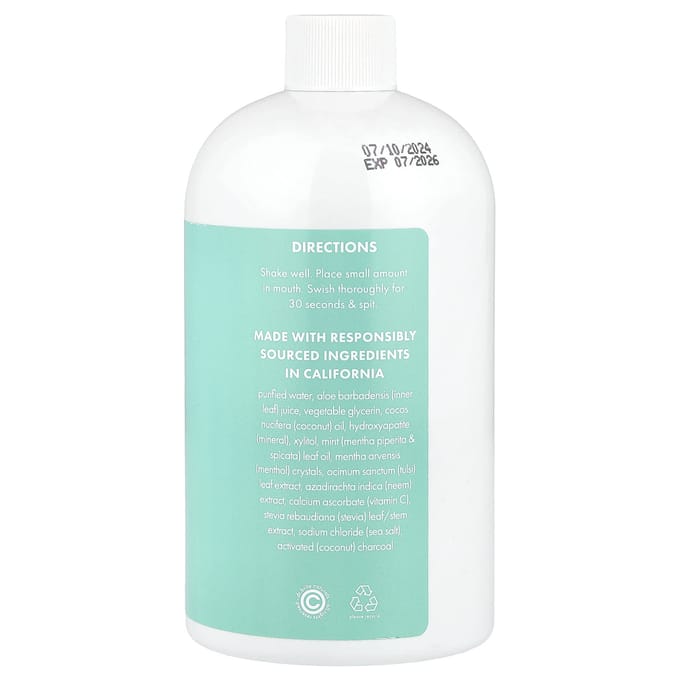 Dr. Brite, Whitening Mouthwash, Alcohol Free, Mint, 473.17 Ml (16 Fl Oz) white