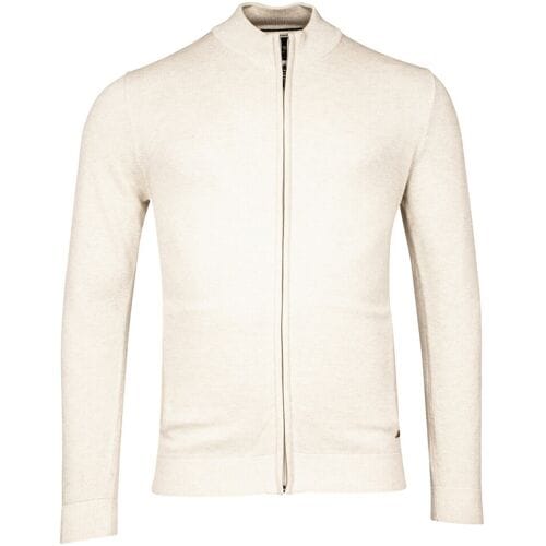 Baileys Vest Cardigan Zip Two-Tone Structure Jacquard Kitt / male