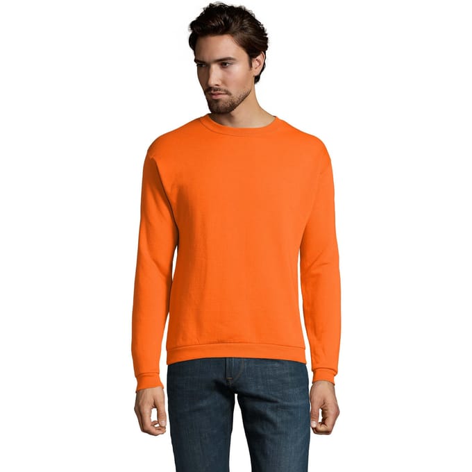 SOLS Heren Spider Ronde Hals Sweatshirt (Oranje)