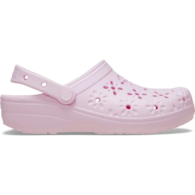Klompen Crocs Classic Floral Cut Out Clog