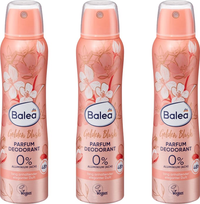 Balea Deodorant Golden Blush - Voordeelpack - 3-Pack (3x 150ml)