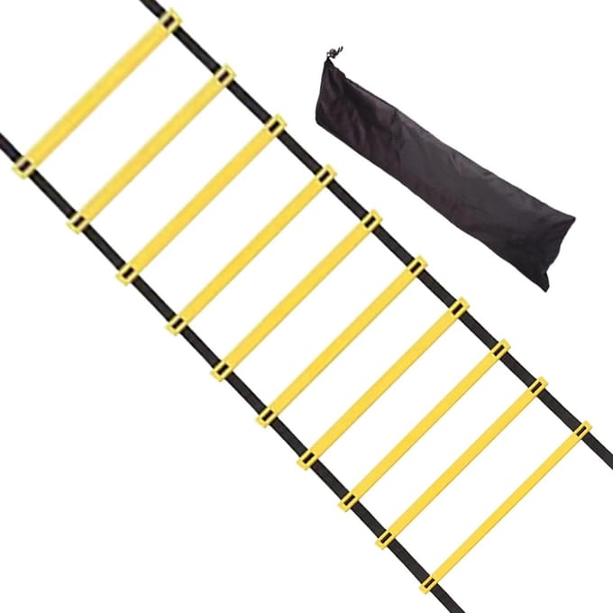 Snelheidsladder - Voetbal Ladder - Voetbaltraining - Vaste Breedte Constructie - 500 x 40 cm - Niet gespecificeerd