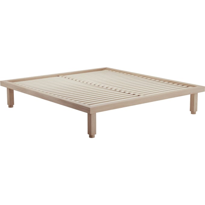 Objekte unserer Tage KAYA Bed - eik wit - 200 x 200 cm