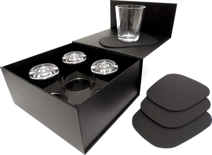 NOOBLU Gift set PEBL & SERVE - Midnight black - 8-delige set