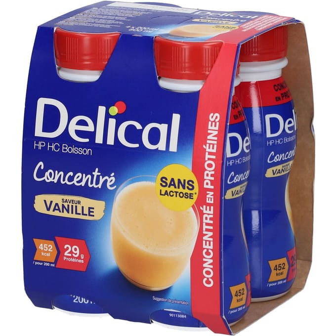 Delical Concentré Vanille 4x200 Drinkbare oplossing