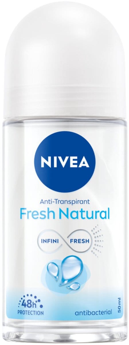 NIVEA Deodorant Roller Fresh Natural - 3 x 50 ml - Voordeelverpakking