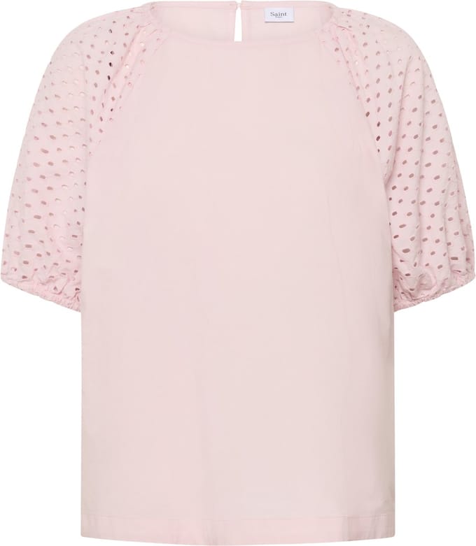 Saint Tropez PalaSZ SS Blouse Dames Blouse - Chalk Pink