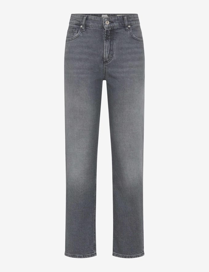 Brax Dames Jeans  Style MADISON S USED LIGHT GREY, denim lichtgrijs, maat 48