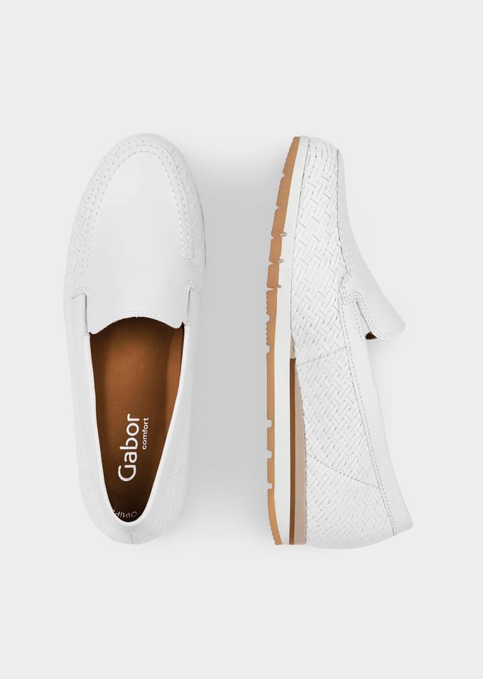 Schoenen in vlechtlook - wit - Gr. 5 van Goldner Fashion