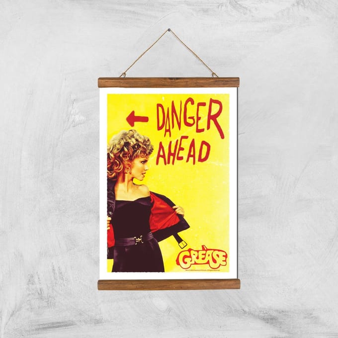 Grease Danger Road Giclee Art Print - A3 - Wooden Hanger