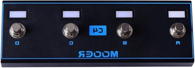 Voetschakelaar Controller - Draadloze Controller - Muziek Effecten - 4 Extra Voetschakelaars - Compact Formaat - Zwart