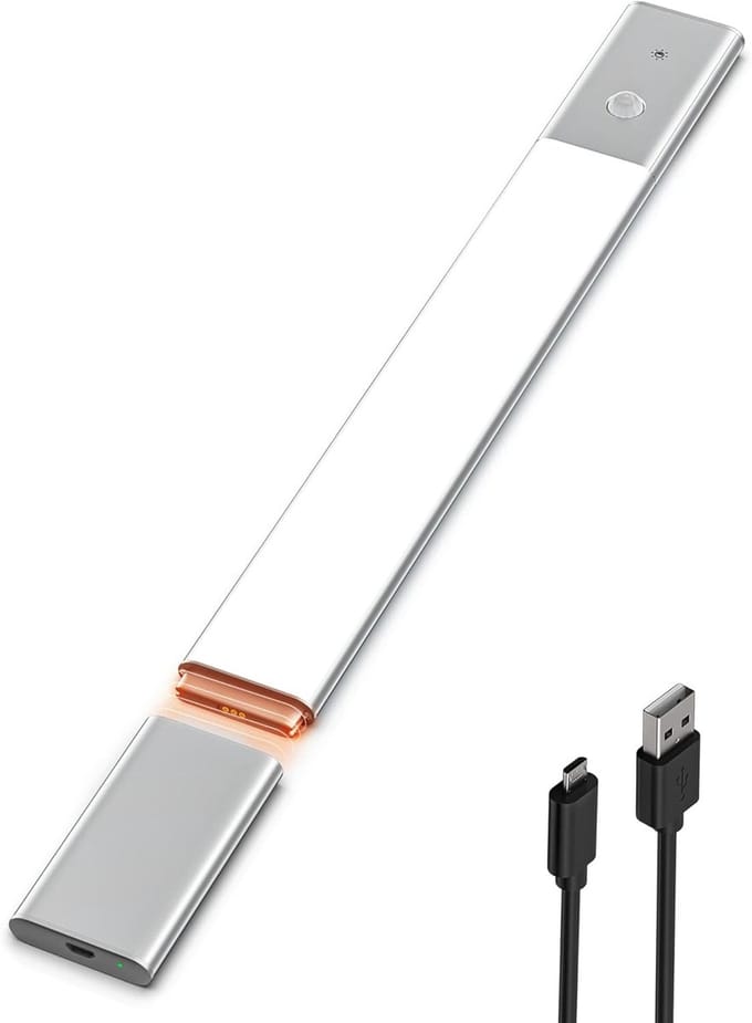 Draadloze LED Onderbouwlamp 38 cm - Dimmer, Bewegingssensor, 3 Kleurtemperaturen - Ideaal voor Keuken, Kledingkast en Trap