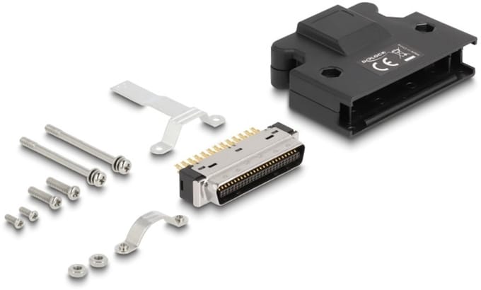 Delock MDR male 50 pin solder connection with housing