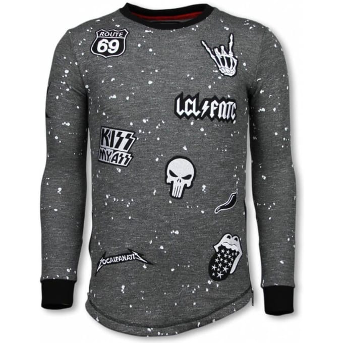 Longfit Embroidery - Sweater Patches - Rockstar - Zwart