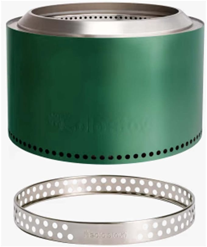 Solo Stove Yukon 2.0 met vloerstandaard kleur Cascade (Groen)