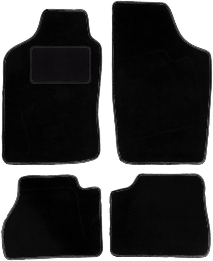 Zwarte veloursmatten voor: Nissan Micra K10 hatchback (1983-1991)