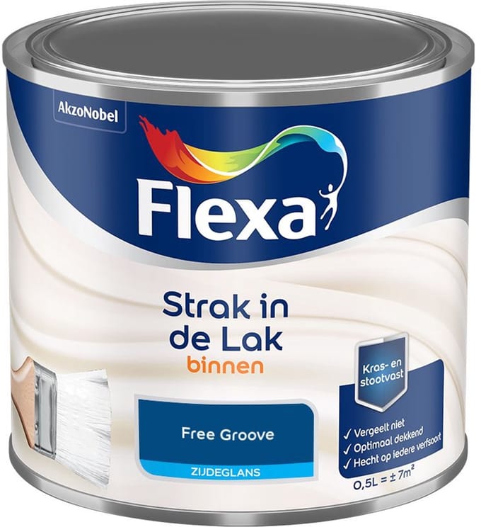 Flexa - Strak In De Lak Binnenlak Zijdeglans - Free Groove - Mengverf - 500 Ml
