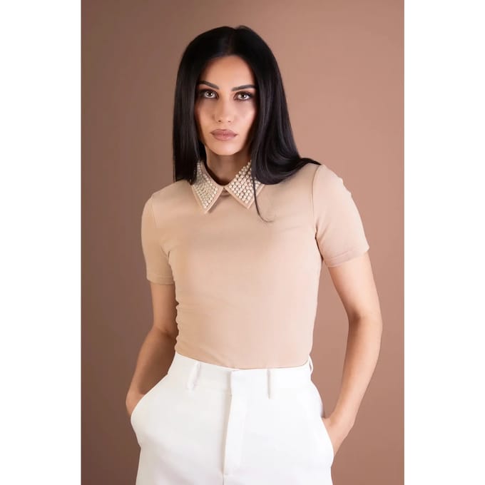 Top met parelkraag vrouw Balou