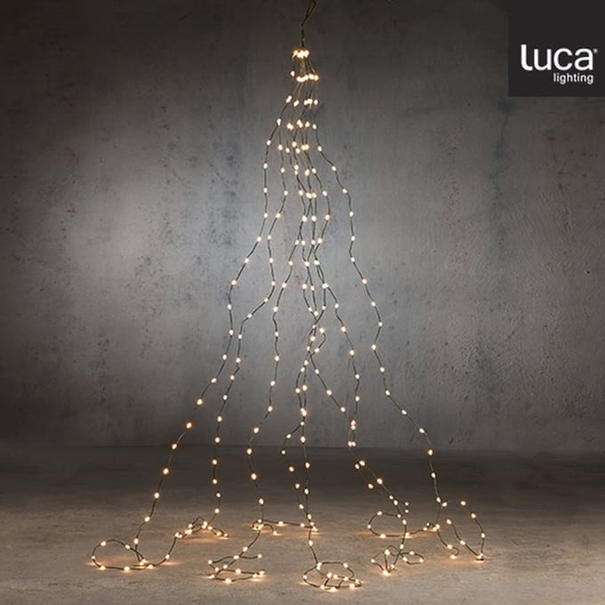 Luca Lighting Kerstboomverlichting met 672 LED Lampjes - L210 cm - Warm Wit