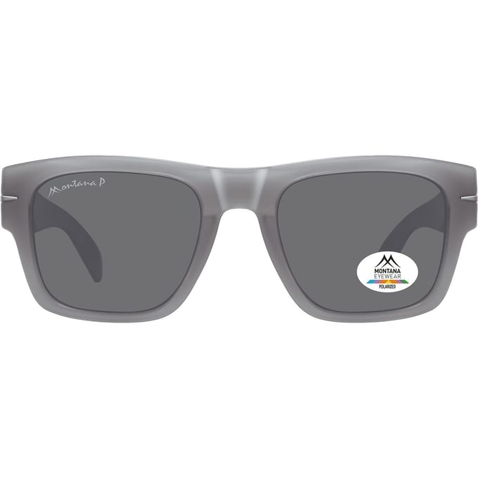 Montana Zonnebril Polarized Glanzend Grijs MP189C