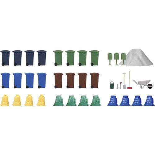 Busch BU 1136 H0 afvalcontainers Kunststof model