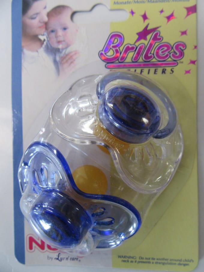 Nuby - Fopspeenset - 2 Pack - rubber - latex +6 - Blauw