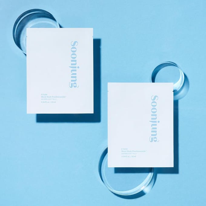Etude House Soonjung Panthensoside Sheet Mask 25ml (4 Options) 5PCS white