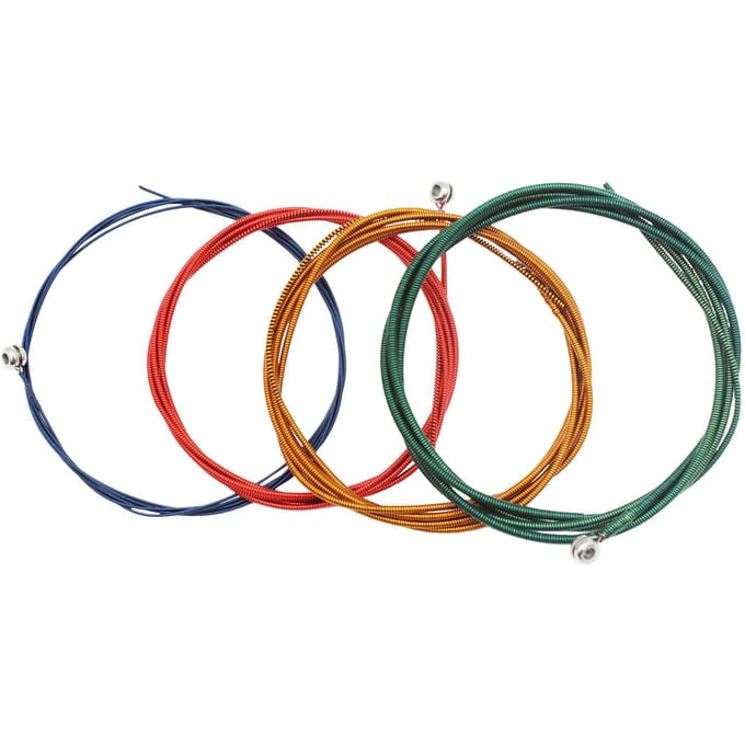 IRIN 4 pièces cordes de basse électrique cordes en acier pour basse électrique importé noyau en acier Hexagonal Musical 4 Pcs brown