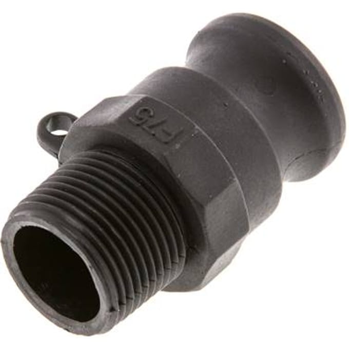 Camlock DN 20 (3/4'') Koppeling PolypropyleenR 3/4'' met buitendraad Type F MIL-C-27487 [2 Stuks]