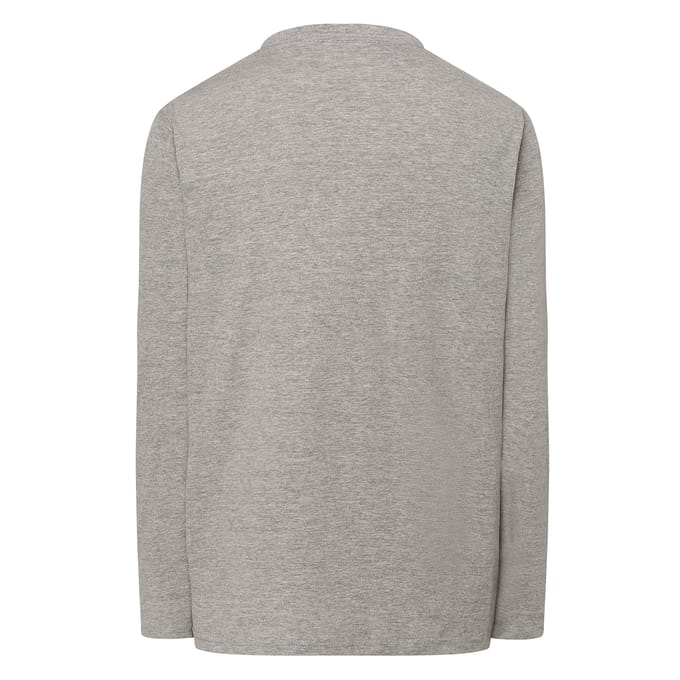 JHK Heren Melange Normaal T-Shirt (Grijze Melange)