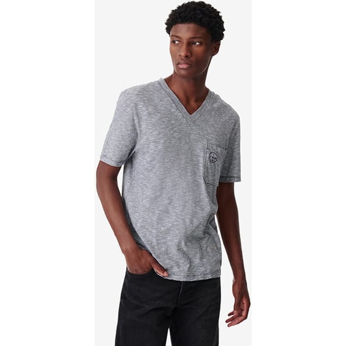 IRO Paris Velio Navy/white Maat: S | T-shirts met Print Outlet | Heren | Grijs