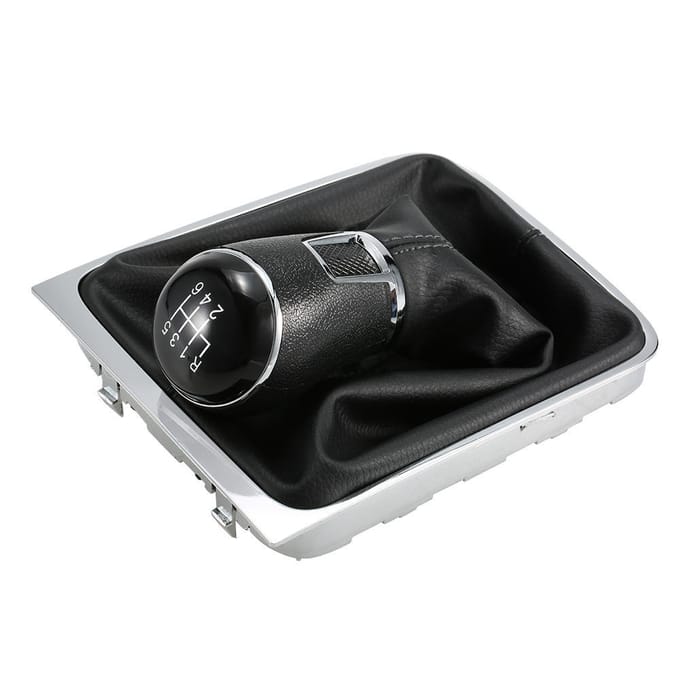 Versnellingspookknop leren hoes voor VW Passat B7 2 black