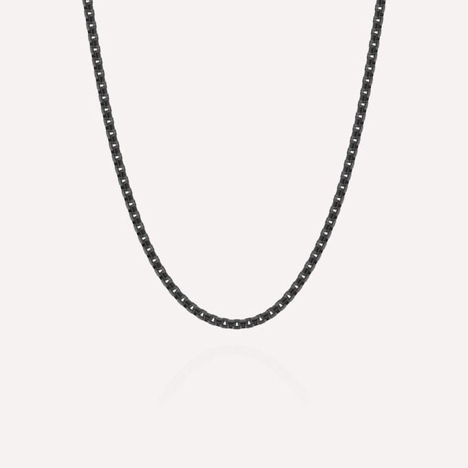 STEEL & BARNETT - Ketting Heren - Boxed - Zwart - Verstelbaar