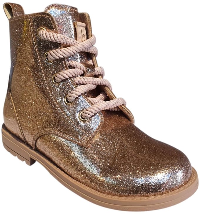 Beberlis Roze Veterboot Glitter