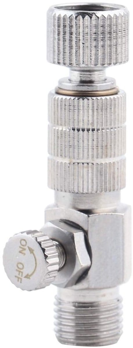 Allecto - Airbrush Coupling - 1/8 Inch Adapter met Controleklep