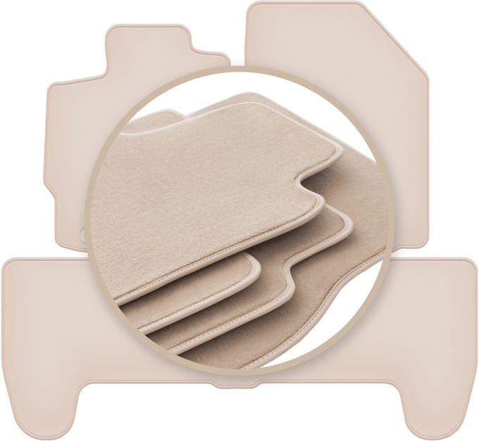 PREMIUM beige matten voor: Toyota Yaris II hatchback 2005-2011