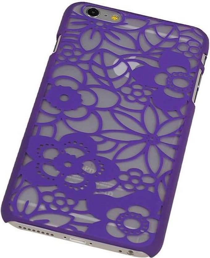 Apple iPhone 6 Plus Hardcase Lotus Paars - Back Cover Case Bumper Hoesje
