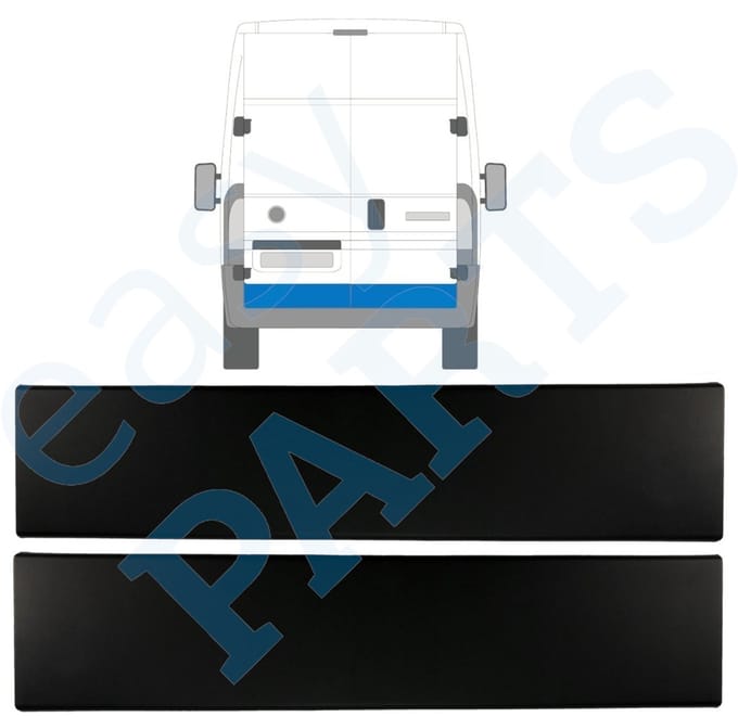 Sierlijst achterdeur voor Peugeot Boxer 2018- / Links + Rechts / Set