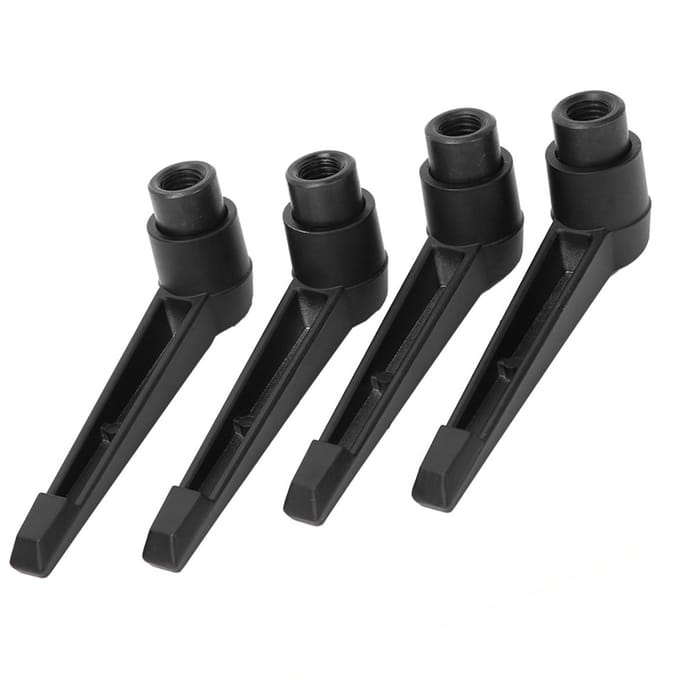 4 STKS Metalen Machineknoppen Verstelbare Bevestigingshandgreep M12 Binnendraad(95 mm)