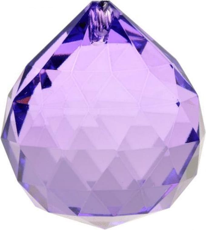Regenboogkristal bol violet AAA kwaliteit - 4 cm (1 stuks)
