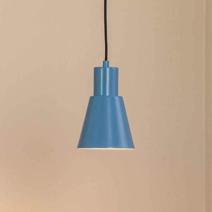 Opviq Hanglamp Konikkem, lichtblauw, metaal, Ø 14 cm, E27