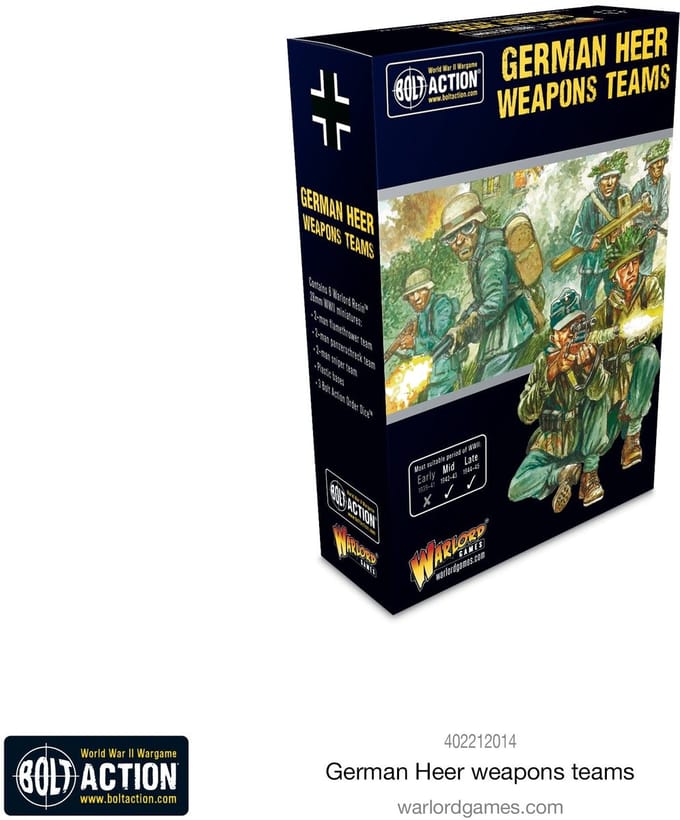 German Heer weapons teams (Bolt action nieuw)