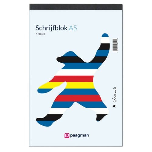 Jan snoeck schrijfblok gelinieerd formaat a5 100 Vel