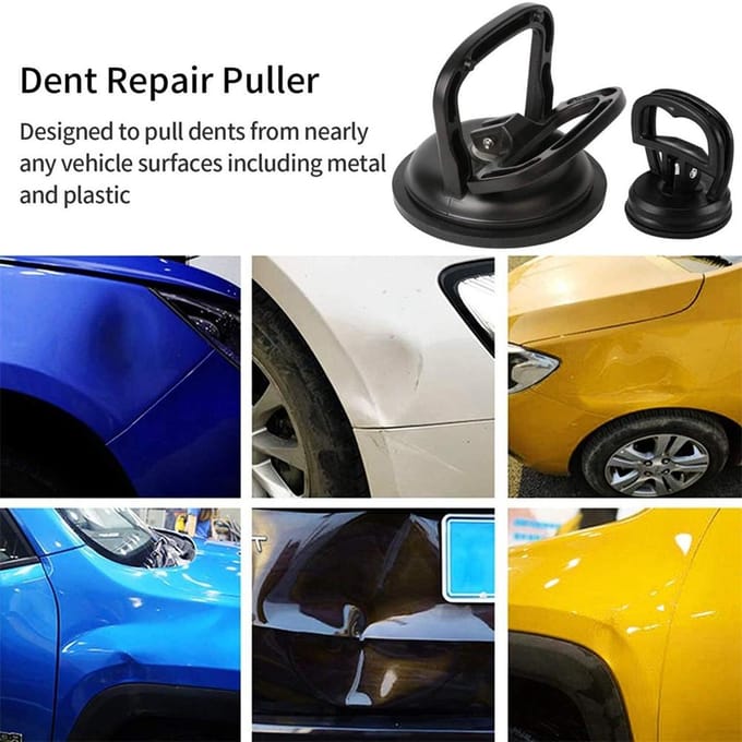2 Stuks Uitdeuker Uitdeukgereedschap Zuignap Hefinrichting voor Auto's Uitdeuk Glas Tegels Spiegel Hefinrichting en black