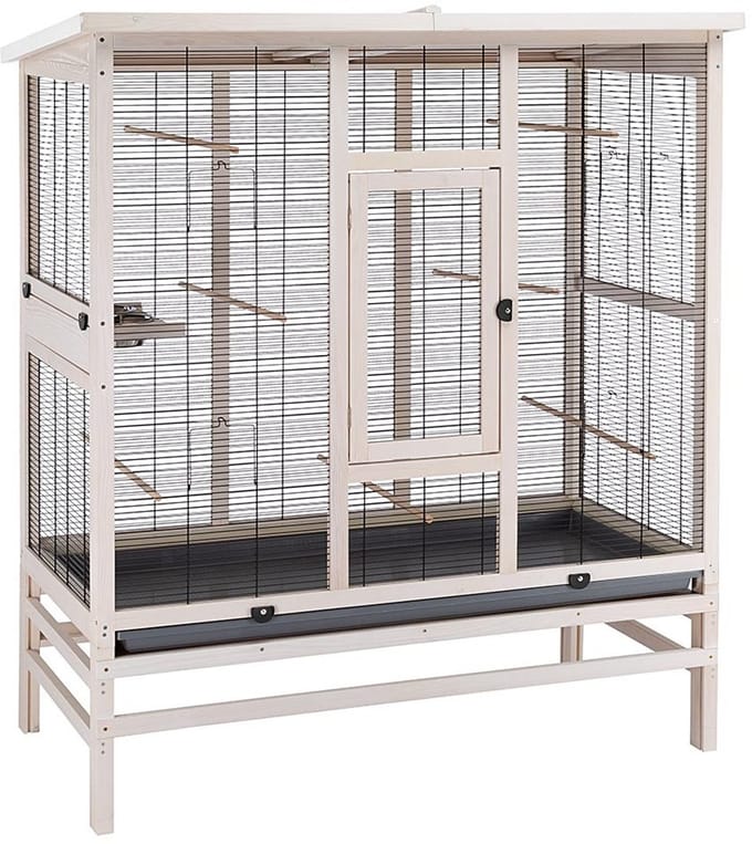 Ferplast Vogelkooi Wilma Large 131,5 X 67 X 153 Cm Hout Bruin