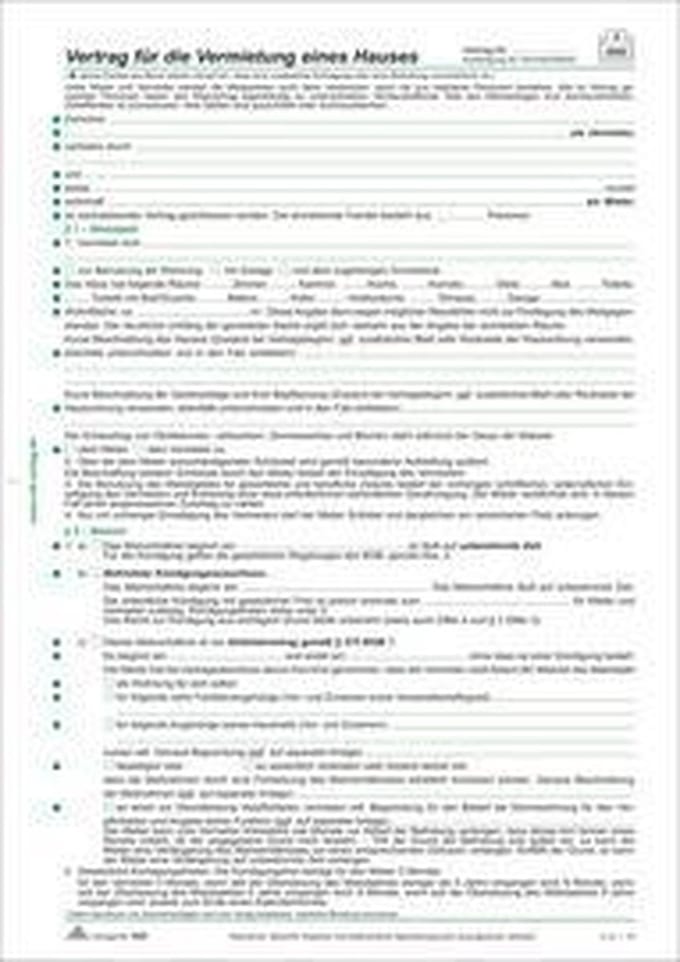 RNK uitgeverijformulier "Wohngeberbescheinigung", DIN A4