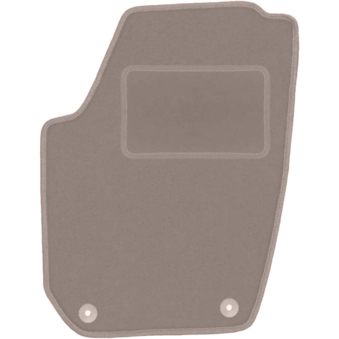 Beige bestuurdersmat voor: Skoda Fabia II hatchback, stationwagen (2007-2014)