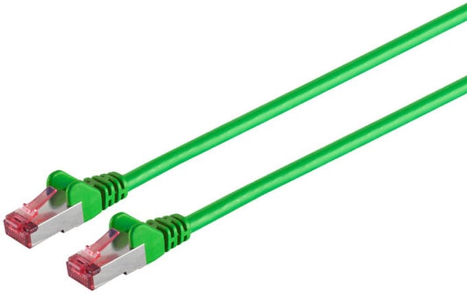 Patchkabel cat6A S/FTP PIMF Halogenfrei grün 2m