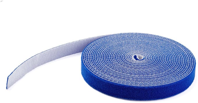 StarTech.com 25ft. Hook and Loop Roll - Blauw - Cable Management - hook & loop fastener