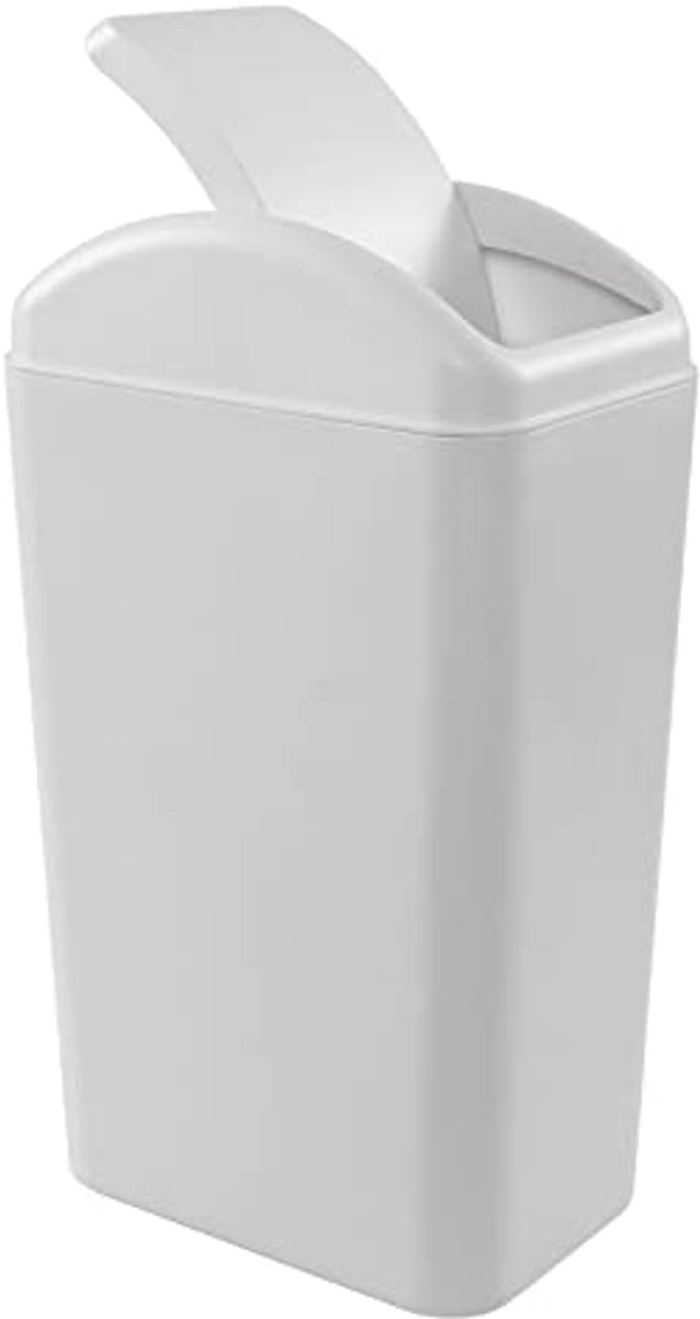Slanke prullenbak 14L grijze Swing afvalbak
